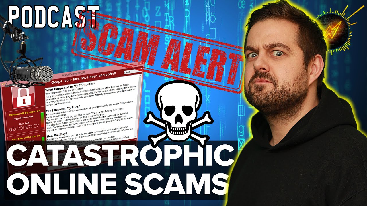 Online SCAMS – from Harmless to Catastrophic Ransomware! | The Switched on Network Podcast // Ep06