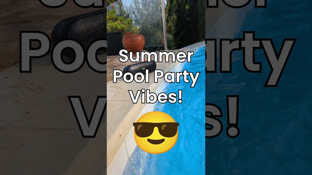 🔊Pool Party with Tribit Waterproof Bluetooth Speakers! #bluetoothspeaker #waterproofspeaker #ad