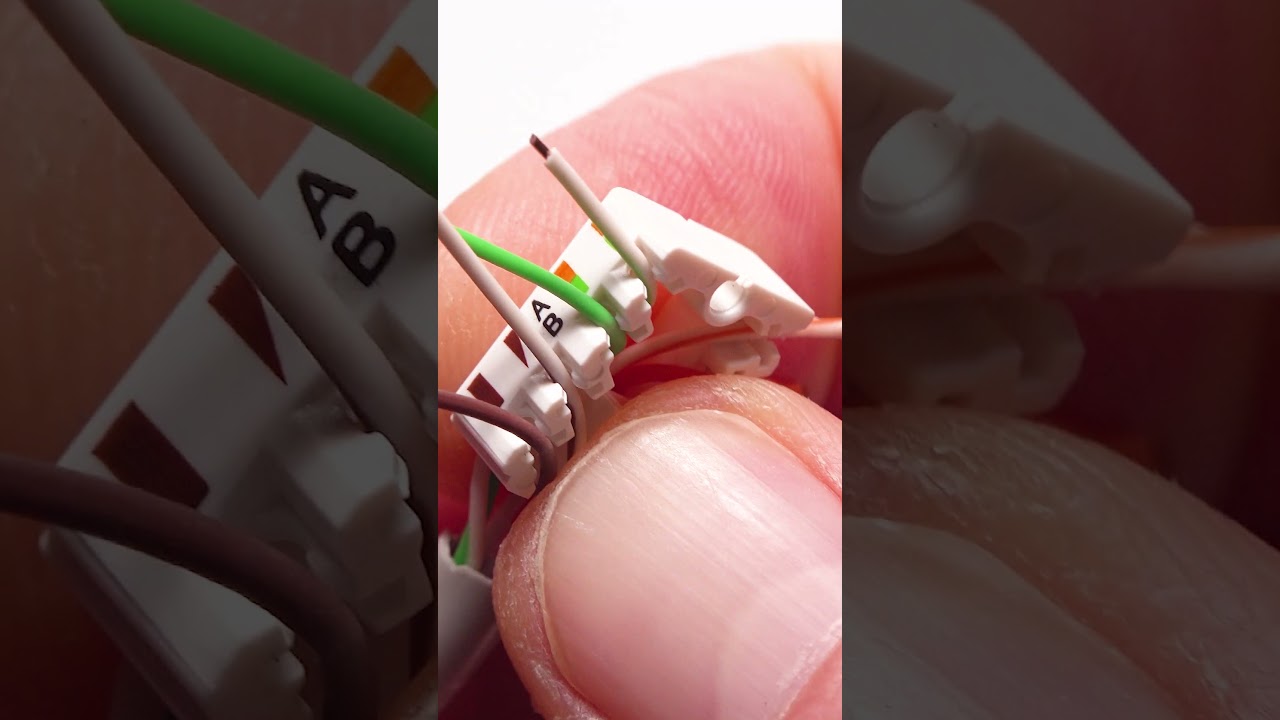 How to Wire Up #Ethernet #Keystone Jacks WITHOUT special tools!! (Toolless #CAT6 #RJ45 Wall Jack)